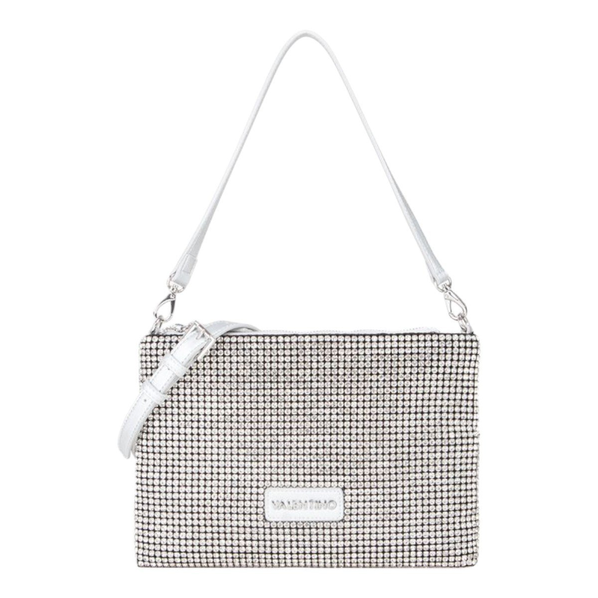 Valentino torebka damska nabilah pochette srebrna vbs8fi18 040