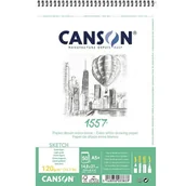 Podobrazia, bloki, papiery - Szkicownik Na Spirali Canson 1557 A5 50K 120G - miniaturka - grafika 1