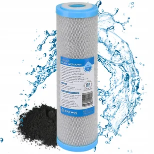 Filtr Do Wody Wkład Filtrujący 10' Spiekany Węgiel Blok Węglowy BL10 - Wkłady filtrujące - miniaturka - grafika 1