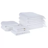 Ręczniki - Komplet 9 ręczników bawełnianych frotte biały ATIU Lumarko - miniaturka - grafika 1