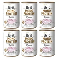Mokra karma dla psów - Brit Mono Protein królik 6 x 400 g - miniaturka - grafika 1