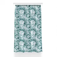 Zasłony - Zasłona z grafiką kolory 150x240 Kwiaty niebieskie, Fabricsy - miniaturka - grafika 1