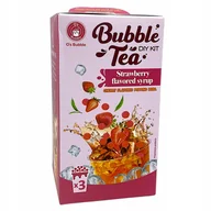 Herbata - O's Bubble Zestaw DIY Bubble Tea Truskawka + kuleczki Wiśnia 240g - miniaturka - grafika 1