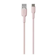 Kable USB - PURO ICON Soft Cable – Kabel USB-A do USB-C 1.5 m (Dusty Pink) - miniaturka - grafika 1