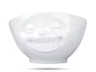 Miski i półmiski - Biała porcelanowa uśmiechnięta miska 58products - miniaturka - grafika 1