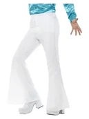 Stroje karnawałowe - Smiffys Spodnie dla mężczyzn, odporność na uderzenia, xl, biały - miniaturka - grafika 1