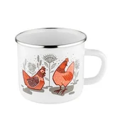 Kubki - Kubek emaliowany prosty RUBINKA 9 cm 550 ml - miniaturka - grafika 1