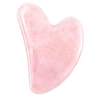 Masażery - Kamień Gua Sha do masażu twarzy - różowy - miniaturka - grafika 1
