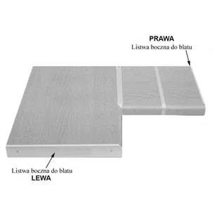 Listwa boczna zakończeniowa do blatów 38mm - lewa - Meble modułowe i akcesoria - miniaturka - grafika 1