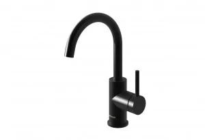 KOHLMAN QB150AB AXEL BLACK 1-otworowa bateria umywalkowa z obrotow$572 wylewk$573 - Baterie umywalkowe - miniaturka - grafika 1