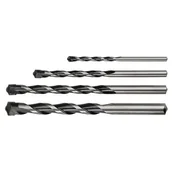 Wiertła - GRAPHITE Wiertło do betonu 4-10 mm, zestaw 4 sztuki, końcówka motylkowa - miniaturka - grafika 1