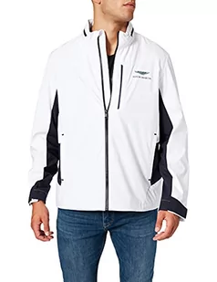 Hackett London Amr Racelne męska kurtka softshell, 800 WHITE, S - Kurtki męskie - miniaturka - grafika 1