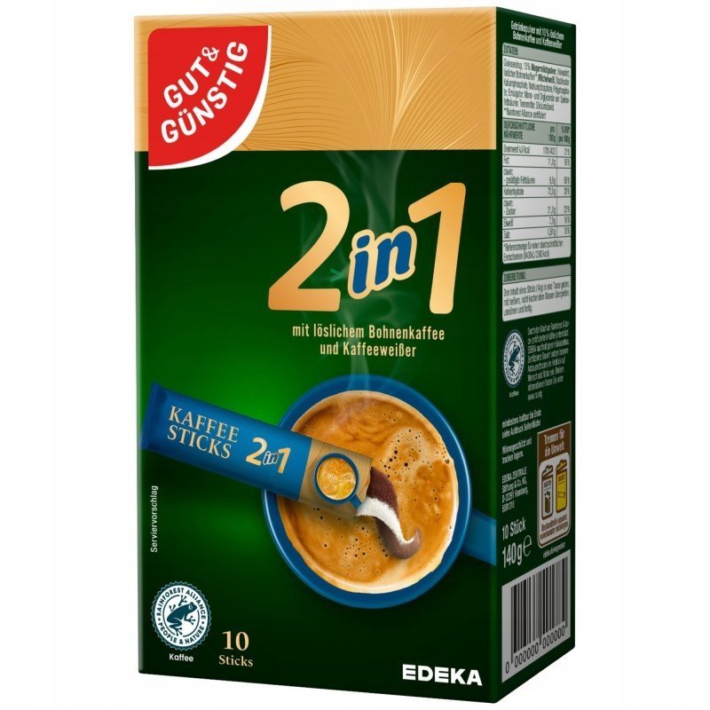Kawa 2in1 W Saszetkach Gut&Gunstig Z Niemiec