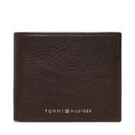 Portfele - Mały Portfel Męski Tommy Hilfiger Th Premium Mini Cc Wallet AM0AM10606 Brązowy - miniaturka - grafika 1