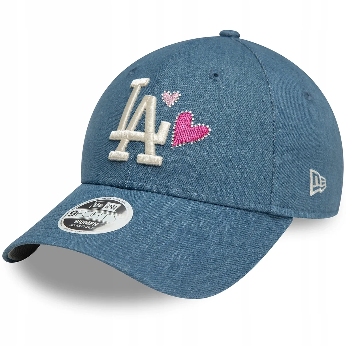 Czapka z daszkiem damska New Era Denim Icon 9Forty Los Angeles Dodgers navy