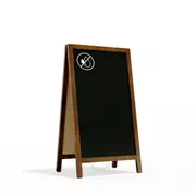 Tablice i flipcharty - Potykacz stojak kredowy 78x44 cm stojak reklamowy - miniaturka - grafika 1