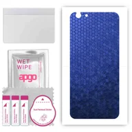 Szkła hartowane na telefon - Folia naklejka skórka strukturalna na TYŁ do Apple iPhone 6s -  Plaster Miodu Niebieski - apgo SKINS - miniaturka - grafika 1