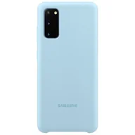 Etui i futerały do telefonów - Samsung Etui Silicone Cover do Galaxy S20 Niebieski EF-PG980TLEGEU - miniaturka - grafika 1