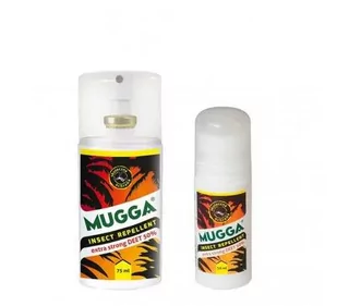 Zestaw 2szt - Repelent Środek na komary i inne owady Mugga Strong Roll-On (kulka) 50ml oraz Spray 75ml 50% DEET - Zwalczanie i odstraszanie szkodników - miniaturka - grafika 1