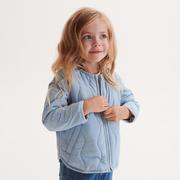 Kurtki i płaszcze dla dziewczynek - Reserved - Pikowana kurtka - Niebieski - miniaturka - grafika 1