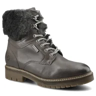 Botki damskie - Szare Botki Damskie Tamaris Ocieplane Buty Zimowe - miniaturka - grafika 1
