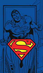 Carbotex, mały ręcznik 30x50 cm, Superman - Okrycia kąpielowe dla dzieci - miniaturka - grafika 1