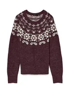 Swetry damskie - Vero Moda Sweter w kolorze bordowym - miniaturka - grafika 1