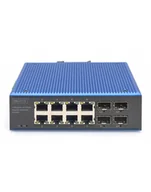 Switche - Digitus Switch DN 651152 8+4 Porty 10 / 100 / 1000 MBit/s (DN651152) - miniaturka - grafika 1