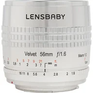 Obiektywy - Lensbaby Velvet 56mm f/1.6 do PentaxK srebrny - miniaturka - grafika 1