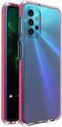 Etui i futerały do telefonów - Samsung Spring Case pokrowiec żelowe etui z kolorową ramką do Galaxy A32 5G ciemnoróżowy - miniaturka - grafika 1