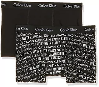 Spodenki damskie - Calvin Klein 2 szt. bagażnik Bokserki (szorty) Chłopcy, Black Pr/Black, 8-10 lat - grafika 1