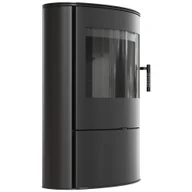 Piece wolnostojące - Piec stalowy koza ROLLO 2 Ø150 z domykaniem w standardzie z czarnym termotec - miniaturka - grafika 1