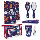 Szczotki do włosów dla dzieci - Zestaw toaletowy Kosmetyczka KOSMOS dla dzieci - miniaturka - grafika 1