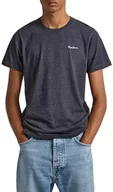 Koszulki męskie - Pepe Jeans Koszulka męska Nouvel, Niebieski (Dulwich), XS - miniaturka - grafika 1