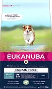 Sucha karma dla psów - EUKANUBA Grain Free Karma dla psów dorosłych małych i średnich ras, bogata w jagnięcinę, 3 kg - miniaturka - grafika 1