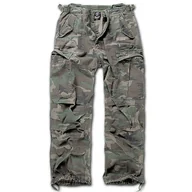 Odzież trekkingowa męska - Spodnie bushcraft męskie Brandit M65 Vintage Woodland - miniaturka - grafika 1