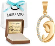 Dewocjonalia - Złoty medalik 585 Matka Boska PREZENT GRAWER - miniaturka - grafika 1