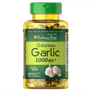 Puritan's Pride Odorless Garlic 1000mg - 100softgels - Witaminy i minerały - miniaturka - grafika 1