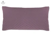 Kołdry i poduszki dla dzieci - MimiNu by Kieczmerski, Poduszka dekoracyjna z poszewką na suwak, pikowana, Velvet, Wrzosowa, 30x60cm - miniaturka - grafika 1