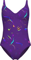 Stroje kąpielowe - Damski Strój kąpielowy WOMEN'S ARENA ABYSS SWIMSUIT U BACK - miniaturka - grafika 1