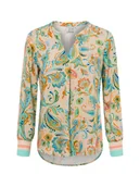 Bluzki damskie - Emily van den Bergh Bluzka damska Kobiety wiskoza wielokolorowy wzorzysty, 36 - miniaturka - grafika 1