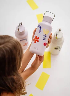 Butelka dziecięca Equa Stainless Steel Timeless 600 ml - flower - Kuchnia turystyczne i akcesoria - miniaturka - grafika 5