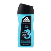 Żele pod prysznic dla mężczyzn - adidas Ice Dive Men 250ml żel pod prysznic - miniaturka - grafika 1
