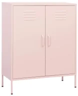 Szafy i regały magazynowe - Elior Różowa metalowa szafka gospodarcza dwudrzwiowa A1-Z28 - miniaturka - grafika 1