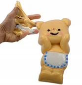 Zabawki sensoryczne - Gniotek Miś Klejący Się Glut Rozciągliwy Slime Sticky Zabawka Misiek - miniaturka - grafika 1