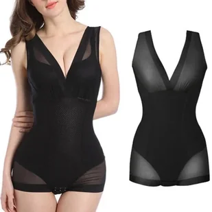 Body wyszczuplające - Czarny XXL - Body - miniaturka - grafika 1