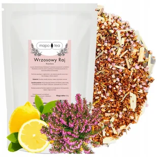 Herbata ROOIBOS Sypana WRZOSOWY RAJ Kwiaty Wrzosu Trawa Cytrynowa 50g - Herbata - miniaturka - grafika 1