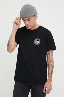 Koszulki męskie - Billabong t-shirt bawełniany męski kolor czarny z nadrukiem - grafika 1