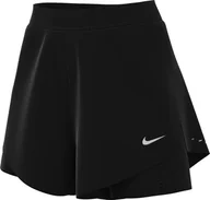 Spodenki damskie - Nike Swift Dri-Fit HJ5376-010, szorty do biegania 2 w 1, ze średnim stanem, dla kobiet, czarne/odblaskowe srebrne - miniaturka - grafika 1