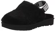 Kapcie damskie - UGG Fluff Yeah Clog, kapcie dla dzieci i dziewcząt, Czarny, 17 EU - miniaturka - grafika 1